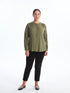LC Waikiki Women's Grandad Collar Blouse